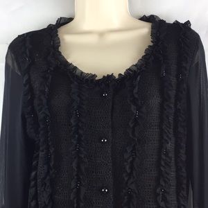Women’s Panitti sheer cardigan sweater sz. M